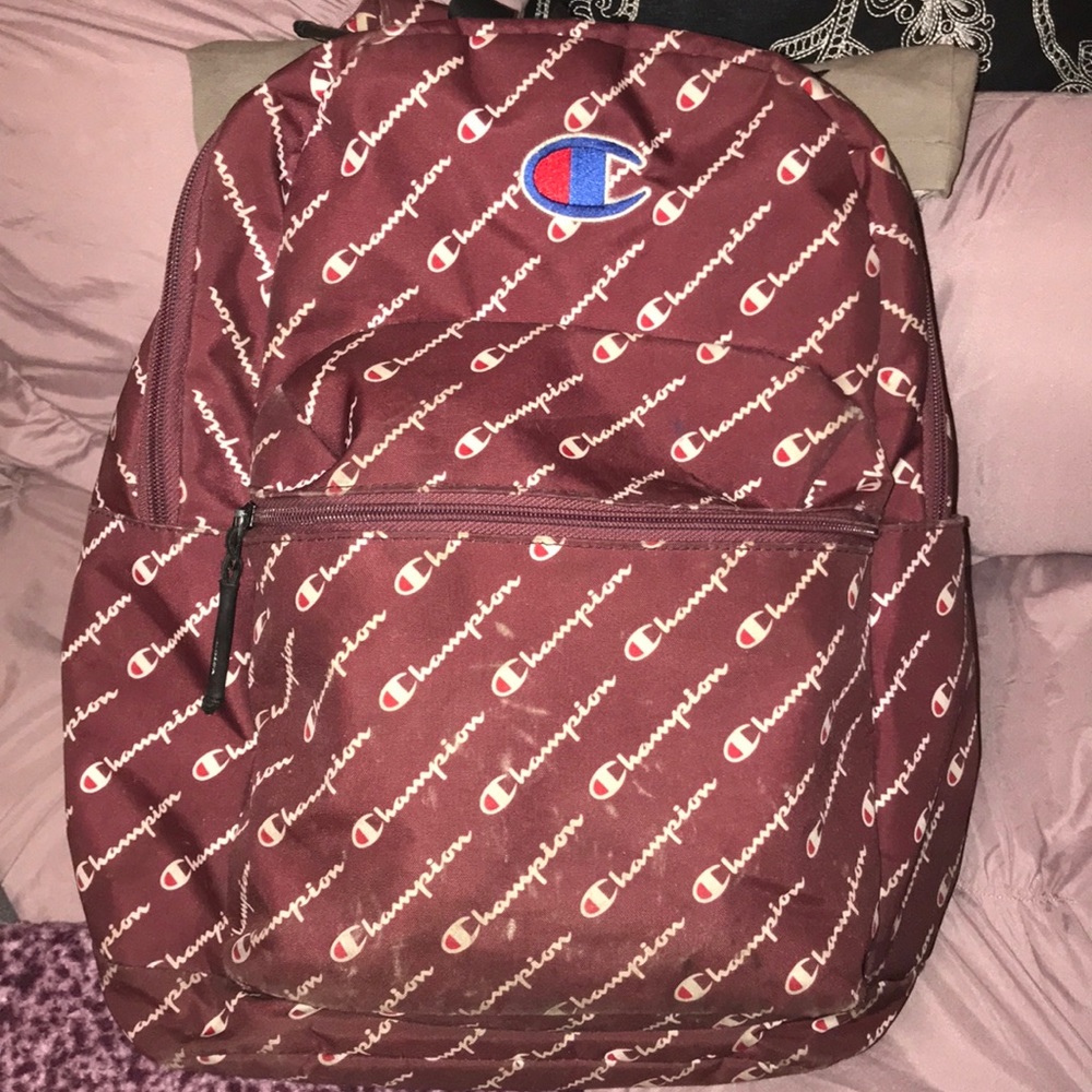 Burgundy champion backpack